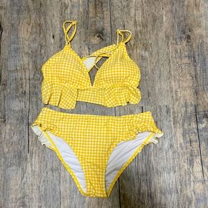 Yellow gingham Cupshe bikini